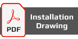 The picture of Installation Drawing showing the accessories and scopes of supply.